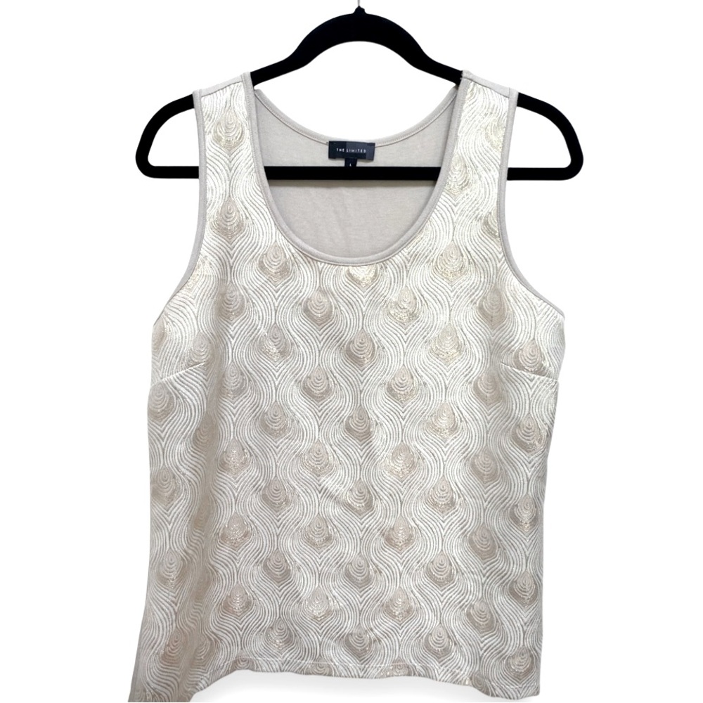 The Limited Shimmery Beige Tank Top